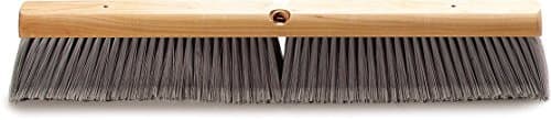 SPARTA 4501423 Flo-Pac Flagged Fine Floor Sweep, Polypropylene Bristles, 24" Block Size, 3" Bristle Trim, Gray