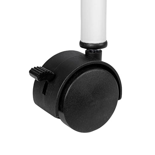 Household Essentials Rolling Triple Laundry Sorter, White 9