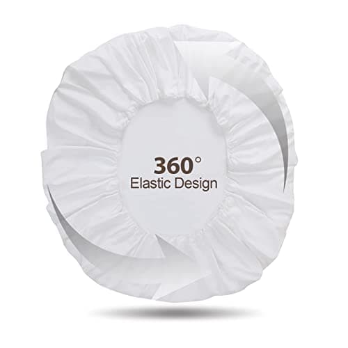 Split King/2 Pack Twin XL 100% Egyptian Cotton Fitted Sheets 600 Thread Count 16" Deep Pocket(Split King/2 Pack Twin XL Fitted Sheet, White) 5