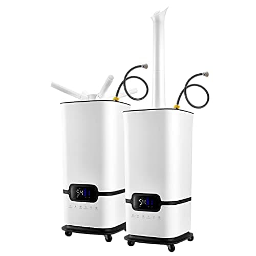 JIAWANSHUN Industrial Commercial Plant Humidifier, Water Auto-Filling, 1200sq.ft Coverage, 1500ml/h Mist Output, Timing & Constant Humidity, Large Room Cool Mist Humidifier for Home Whole House