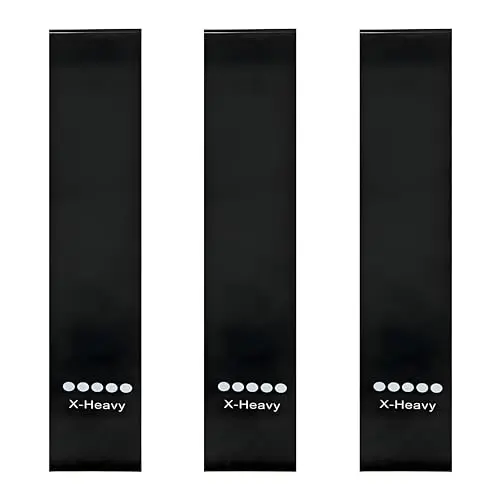 DNXBTSTW Ring Resistance Bands, X-Heavy Heavy Duty Resistance Ring Total Body Fitness Exercise Bands, A Must Have for Fitness Men and Women, Black 3 Pieces