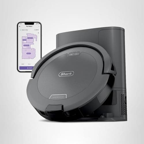 Shark Navigator Robot Vacuum and Self-Empty Base with Bagless 60-Day Capacity Self-Empty Base, SmartPath Navigation, Powerful Pet Hair Pickup, Anti-Hair Wrap, For Carpets & Hard Floors, Grey, RV2120AE 10