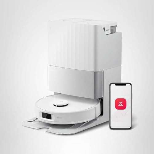 Roborock Qrevo Edge S5A Robot Vacuum and Mop, 18,500Pa, Zero-Tangling, DuoDivide Main Brush, FlexiArm Side Brush, Hot Water Mop Washing & Self-Cleaning, Warm Air Drying, Self-Emptying, White 10