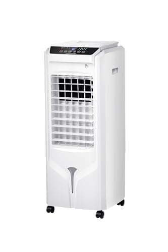 Uthfy Portable Air Conditioners, 32" Swamp Cooler Evaporative Air Cooler with 4.2 Gal Tank, Remote, 120° Oscillation Cooling Fan with 3 Speeds, 12H Timer, 3 In 1 Tower Fan thats Blow Cold Air for Room