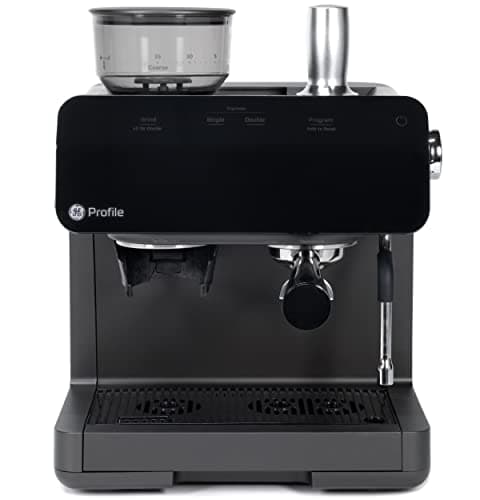 Profile GE Semi Automatic Espresso Machine + Steam Frother | Italian-Made 15 Bar Pump for Balanced Extraction | 15 Adjustable Grind Size Levels | WiFi Connected for Drink Customization | Black 8