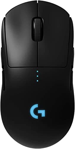 Logitech G Pro Wireless Gaming Mouse with Esports Grade Performance, Ergonomic Ambidextrous, 4-8 Programmable Buttons, and HERO 25K Sensor (Renewed)