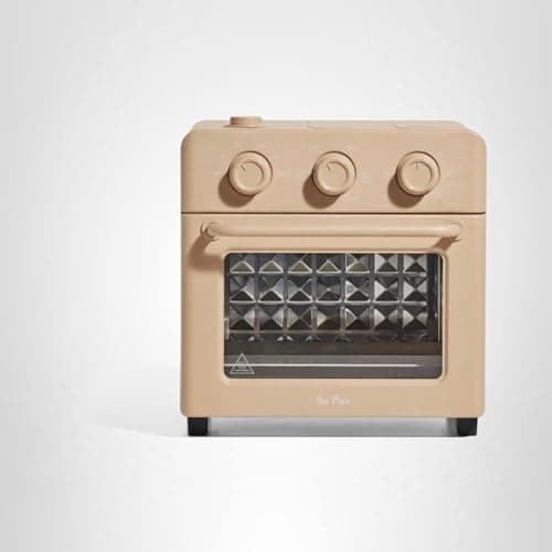 Our Place Wonder Oven | 6-in-1 Stainless Steel Air Fryer Toaster Oven Combo with Basket, Rack, Pan & Tray | Compact 13 QT Countertop Capacity - Toast, Roast, Bake, Reheat, Broil & Steam | Steam 9