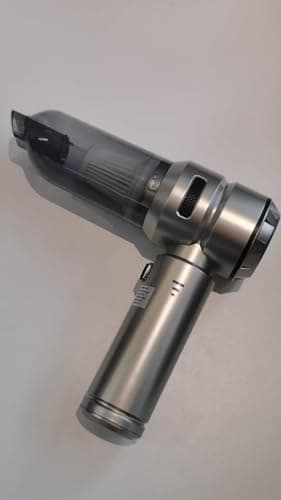 VNOST Car Vacuum Portable Mini Cordless Cleaner for Home(Dark Silver)