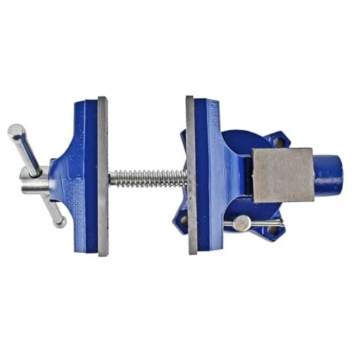 Yost Vises LV-4 Homeowner's Vise | 4.5 Inch Jaw Width with a 3 Inch Jaw Opening Home Vise | Secure Grip with Swivel Base | Blue 6
