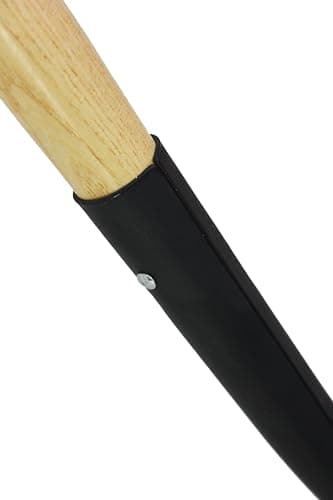 Workforce Tools Round Point Shovel - Sturdy 48” Wooden Handle - Heavy Duty 16 Gauge Steel Head 6