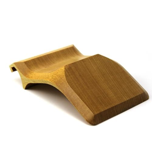 XDK Wood Laptop Stand for Desk, Ergonomic Height Riser for Notebook Computer up to 15 Inches, Wooden Holder for MacBook/Aluminum Laptops 8