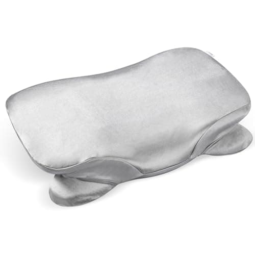 Thickened Satin Pillowcase for Zelimun Cervical Pillow, Smooth & Soft Pillowcase, Contour Pillow Cover with Zipper (Grey)