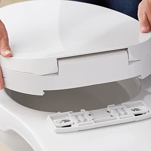 Kohler PureWash M300 Manual Elongated Bidet Toilet Seat, Chrome Handle, Quiet-Close Lid Prevents Slamming, Toilet Bidet, Easy Installation with Quick-Release Hinges, Self-Cleaning Wand 6