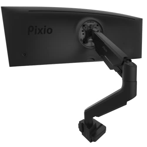 Pixio PS2S Ultrawide Heavy-Duty Premium Single Monitor Arm Stand Desk Mount - Fits up to 49 inches Monitors, Weights up to 39lbs Flat / 31lbs Curved, Compatible with VESA 75x75mm 100x100mm