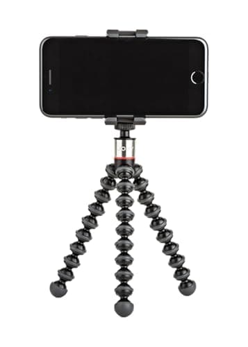 JOBY GripTight ONE GP, Universal Phone Holder, Magnetic GorillaPod Flexible Small Tripod for Smartphone, Foldable and Portable , Watch FIFA World Cup Football, Black