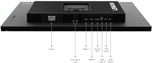 Lenovo Legion Gaming Monitor - 27"" QHD (2560x1440) IPS – Up to 180Hz - 0.5ms Response Time - 99% sRGB - 1.07 Billion Color - DisplayHDR 400 - AMD FreeSync Premium - Low Blue Light, Black 4