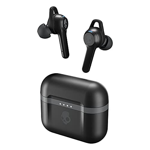 Skullcandy Indy Evo in-Ear Wireless Earbuds, 30 Hr Battery, Microphone, Works with iPhone Android and Bluetooth Devices - Black