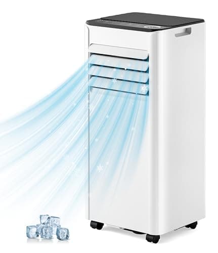 EUHOMY Portable Air Conditioners 10,000 Btu, Quiet Portable Cooling AC Up to 450 Sq.Ft. with Dehumidifier, Fan, Sleep Modes,3-1 AC Unit with Remote Control & 24H Timer for Bedroom, Room, Apartments