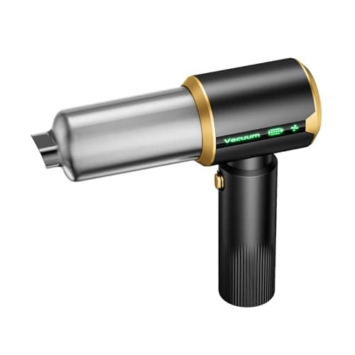 JIXINMIYUE Car Handheld Vacuum Cordless: Car Vacuum Cleaner with 16000Pa Ultra-Strong Suction, Brushless Motor & HEPA Filter - Lightweight Design for Drivers and Office Workers - Charcoal