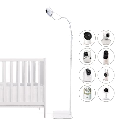 GOOZIE Baby Monitor Floor Stand Holder Compatible with Universal Camera Models Hellobaby HB6550/ HB65/ HB66/ HB248, Infant Optics DXR-8 Pro, Nanit Pro Flex Stand, Vtech VM901/ VM819/RM7764, Momcozy