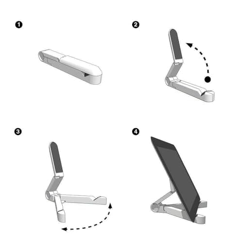 Kado Tablet Stand for Portable Monitor, Adjustable Tablet Holder Foldable, iPad Accessories for Office Compatible with Kindle, Switch, Surface Pro, iPad Pro/Air/Mini, iPhone Pro/Max/Plus 6