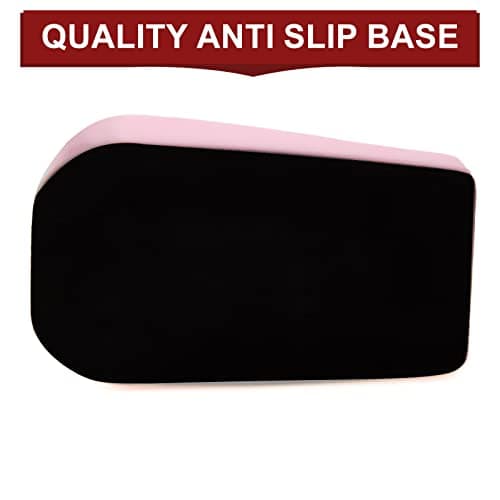 Yiautao 1Pcs Desktop Tape Dispenser Adhesive Roll Holder with Weighted Nonskid Base, Pink (Tape not Included) 5