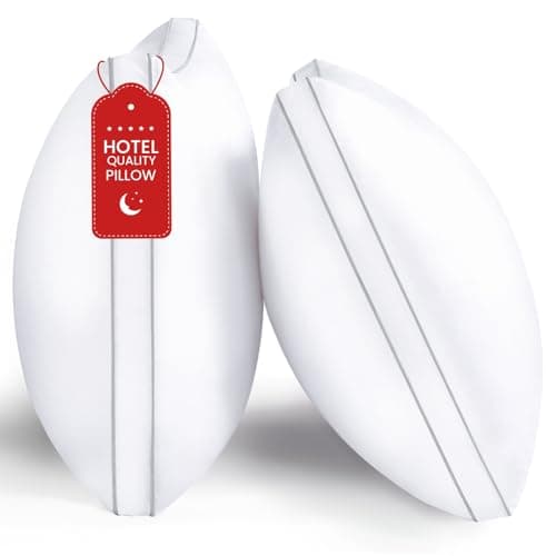 ROUMEA Pillows King Size Set of 2, Gusseted Bed Pillows for Sleeping 2 Pack, Luxury Hotel Quality, Supportive King Pillow with Soft Down Alternative for Back Stomach Side Sleepers,Machine Washable
