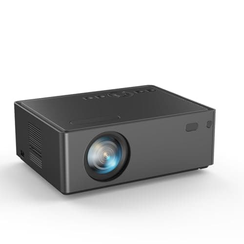 Projector 【Buit-in Andriod Smat TV System】 with WiFi and Bluetooth, 1080P Full HD Portable Projector, Movie Projector Compatible with TV Stick Smartphone/HDMI/USB, Indoor & Outdoor Use