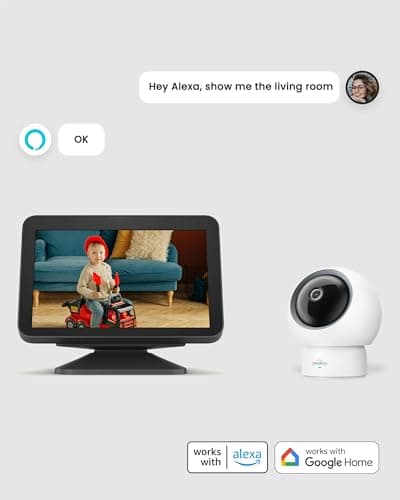 youkey 2.5K Indoor Camera, No Monthly Fees, Pan-Tilt, 360° Dog/Pet Camera for Home Security with Phone App, 5G/2.4G WiFi 6, Human/Pet/Baby Crying Detection, Auto Tracking, Two-Way Audio, Night Vision 9