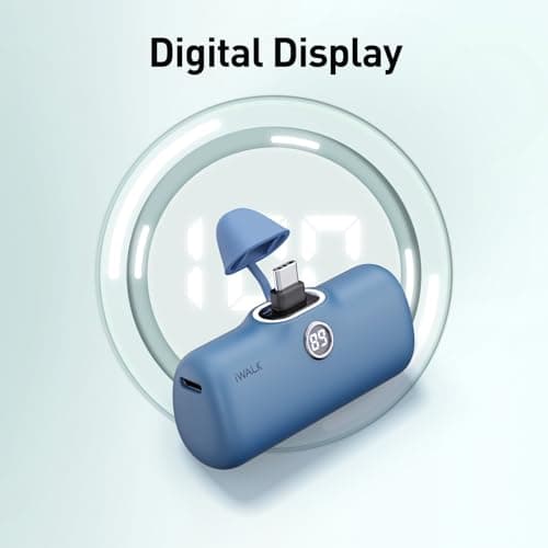 iWALK USB-C Portable Charger for iPhone 15/16, Mini 20W 4,800mAh Wireless Power Bank Fast Charging Travel Battery Pack Compatible with iPhone 17/16/15/15 Plus/15 Pro/15 Pro Max, Andriod Phone Samsung 2