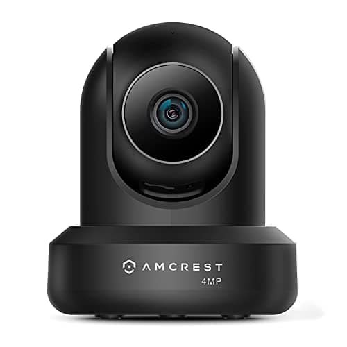 Amcrest 4MP ProHD Indoor WiFi, Security IP Camera with Pan/Tilt, Two-Way Audio, Night Vision, Remote Viewing, 4-Megapixel @30FPS, Wide 90° FOV, IP4M-1041B (Black)