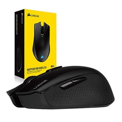Corsair Harpoon Wireless RGB Lightweight FPS/MOBA Gaming Mouse – 10,000 DPI – 6 Programmable Buttons – Low-Latency Bluetooth – iCUE Compatible – PC, Mac, PS5, PS4, Xbox – Black 7