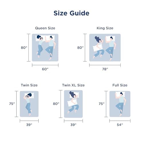 Bedsure 4 Inch King Size Mattress Topper, Dual Layer 2.5 Inch Gel Memory Foam & 800 GSM Waterproof Pillow Top Cooling Memory Foam Mattress Topper with 8-21 Inch Deep Pocket (King, 78x80 Inches) 8