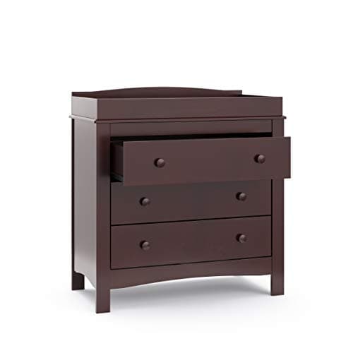 Graco Noah 3 Drawer Changing Table Dresser (Espresso) – GREENGUARD Gold Certified, Includes Interlocking Drawer System 7