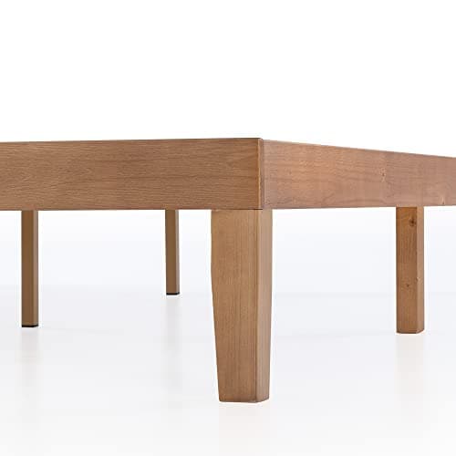 Mellow Naturalista Classic - 12 Inch Solid Wood Platform Bed with Wooden Slats, No Box Spring Needed, Easy Assembly, Full, Natural Pine 7