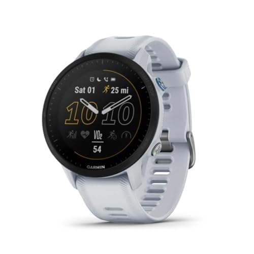 Garmin Forerunner® 955, GPS Running Smartwatch, Tailored to Triathletes, Long-Lasting Battery, Whitestone