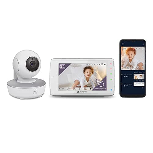 Motorola Nursery Baby Monitor with Camera and Audio, Portable VM36XL WiFi HD Camera, Touchscreen Display, App Connected, Long Range, Night Vision