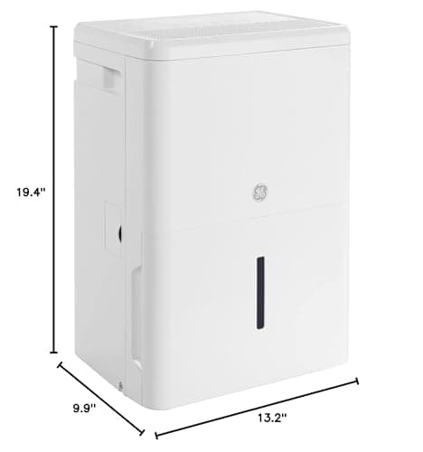 GE Energy Star Portable Dehumidifier 22 Pint, Perfect for Bedroom, Basement & Garage or Rooms up to 1500 Sq Ft, Ideal for High Humidity Areas, Complete with Empty Bucket Alarm & Clean Filter Alert 9