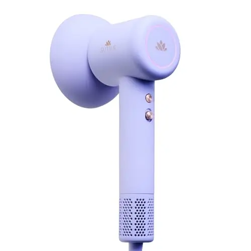 SUTRA Ultra Violet Blow Dryer - Lightweight Hair Dryer with Negative Ionic Technology, 2 Speed & 3 Heat Settings, Cool Shot, Diffuser & Concentrator, Fast Drying, Glossy Finish