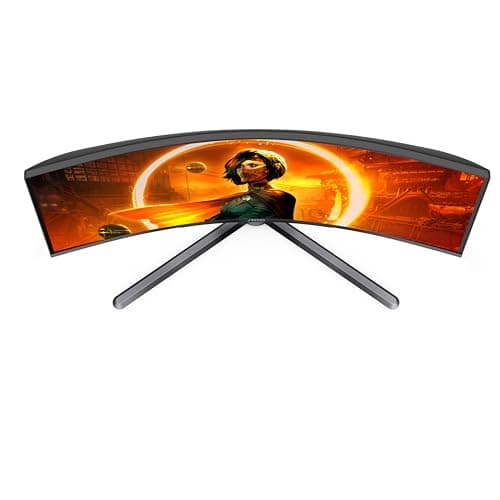 AOC CQ32G3SE 32" Curved Frameless Gaming Monitor 2K QHD, 1000R Curved VA, 1ms, 165Hz, AMD FreeSync Premium, Black, Refurbished (Renewed) 5