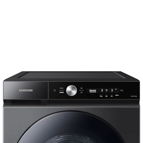 Samsung Bespoke 5.3 cu. ft. Ultra Capacity Front Load Washer with Super Speed Wash and AI Smart Dial, Brushed Black, WF53BB8700AVUS 6