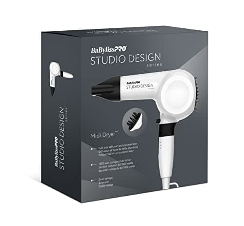 BaBylissPRO Studio Design Series Midi 1000 Watt Compact Hair Dryer, Hair Styling & Appliances, BCI250UC 5