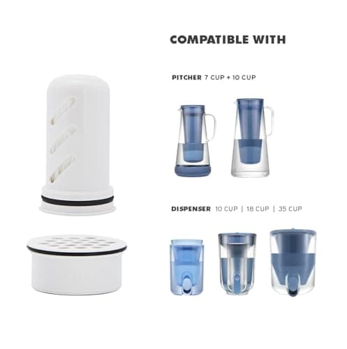 LifeStraw Home– Water Filter Pitcher, 7-Cup, Glass with Silicone Base, Pebble, for Everyday Protection Against Bacteria, Parasites, Microplastics, Lead, Mercury, PFAS and a Variety of Chemicals 6