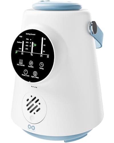 Everlasting Comfort 2.5L Top Fill Humidifier – Upgraded Easy to Clean 20HR Runtime Cool Mist Air Moisturizer for Bedroom, Home, Nursery & Large Room, Whisper-Quiet Soothing Hydration for Baby & Kids