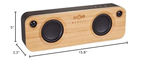House of Marley - Get Together Bluetooth Portable Bluetooth Speaker and Audio System - 3.5 Woofer & 1 Tweeters, 30m Wireless Range, 8 Hour Playtime, Sustainably Crafted, Signature Black 10