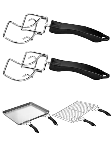 JUNTIANZE 2 Pcs Air Fryer Convection Toaster Oven Tray Extractor,Oven Tray Handle, Oven Rack Pull Tool,Grills Clip, Oven Clip,Be suitable for Air Fryer, Toaster Oven,Used to Quickly Remove