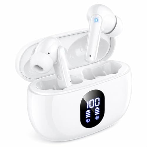 wyness Wireless Earbuds IPX7 Waterproof Hi-Fi White