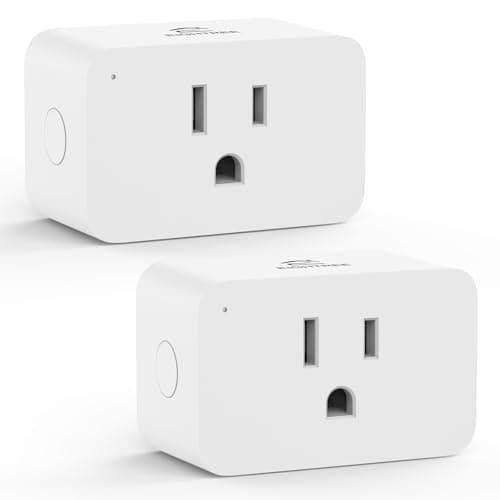 EIGHTREE Zigbee Smart Plug 𝟭𝟱𝑨, Energy Monitoring, 𝗭𝗶𝗴𝗯𝗲𝗲 𝗛𝘂𝗯 Required, Zigbee Repeater, ETL Certified, Smart Plugs That Compatible with Alexa & Home Assistant & SmartThings, 2 Packs