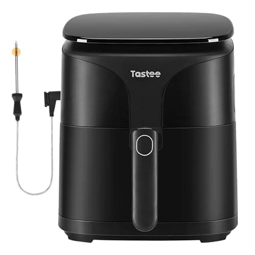 Tastee Air Fryer Lite, 8-in-1 Compact 5.5QT Oven with Single-Sensor Smart Probe, 450°F Digital Dehydrator, 24 One-Touch Presets, Dishwasher-Safe & Non-Stick Basket