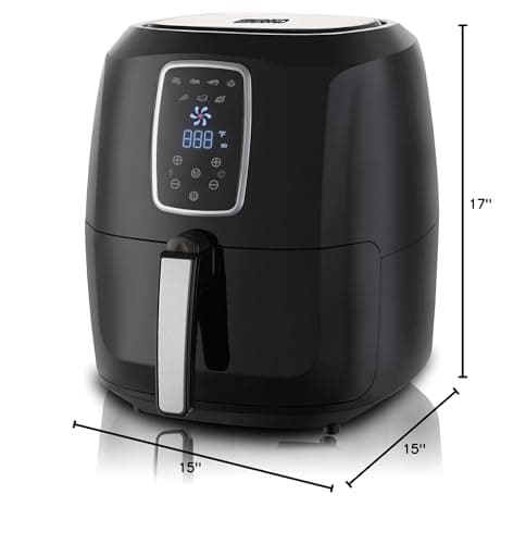 Emerald Electric Air Fryer with LED Touch Display- 5.2L Capacity (1804) 8